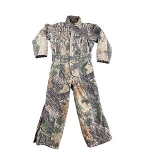 VTG Walls Blizzard-Pruf Camo Coveralls Boys SZ 10 Heavy Canvas Hunting USA Made